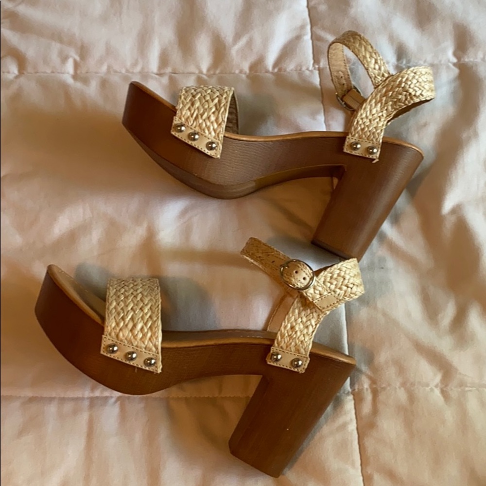 NWOT Madden Girl Tan Platform Shoes